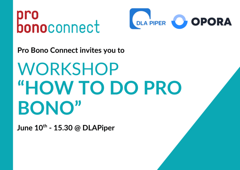 Workshop “How to do Pro Bono”